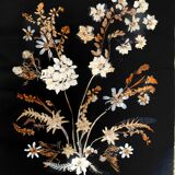 Tableau fleurs séchées, composition en bouquet