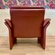"Erpo" designer adjustable leather armchair.
