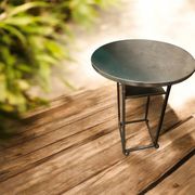Reception table FAUCHON Paris – Solid stainless steel & Professional patina