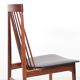 Suite of 6 rosewood bar chairs from Rio