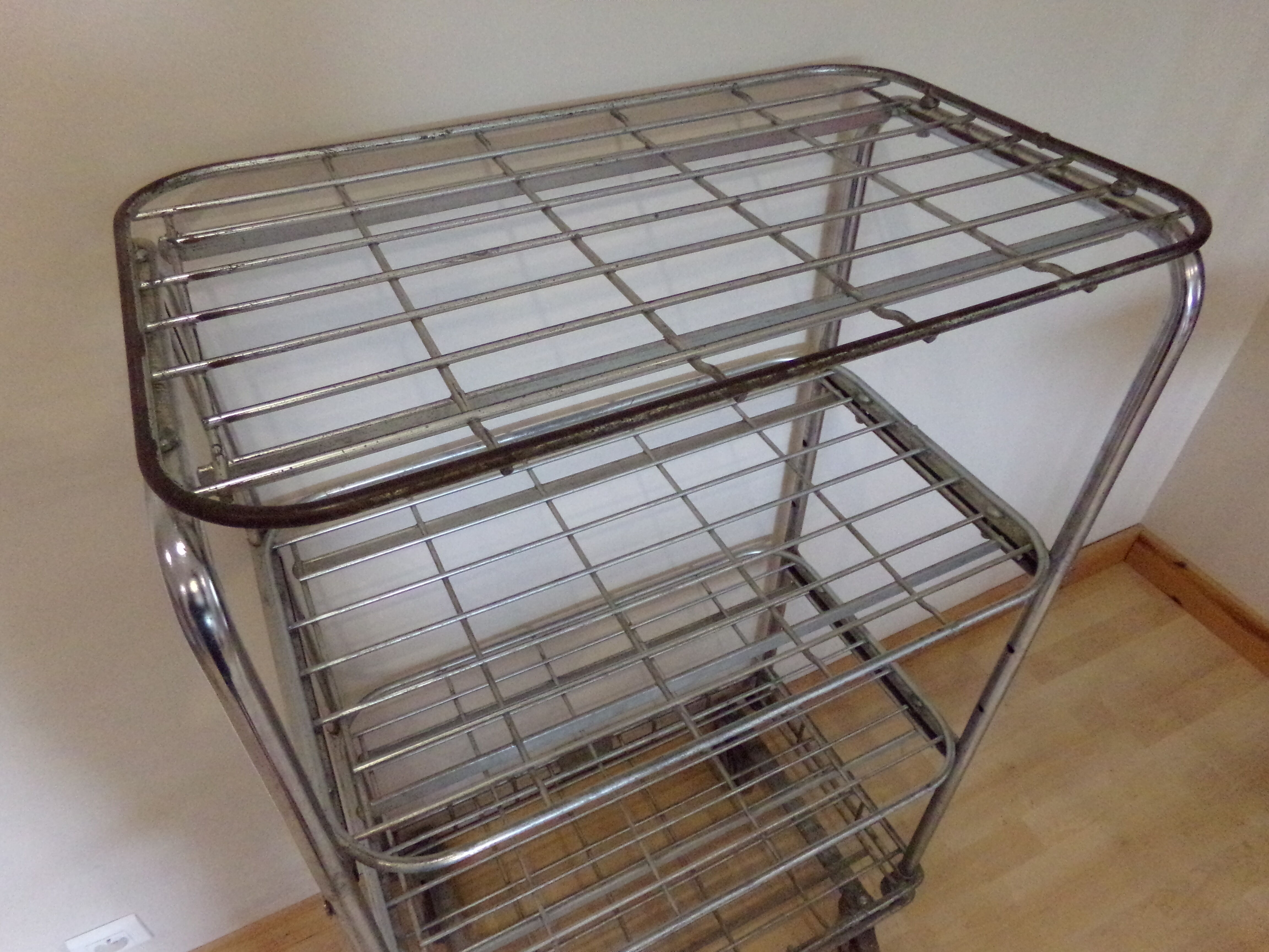 Metal caddy shelf