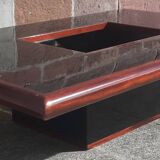 Signed coffee table (Jean Claude Mahey, 70s)