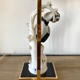Manufattura Porcellane Artistiche, Hand Painted Italian Porcelain Table Lamp