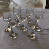 Verres en cristal Baccarat service Narcisse