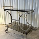 70s metal serving trolley