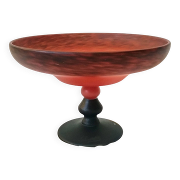 Coupe en pate de verre signé Shneider