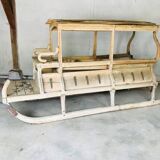 Traineau Corbillard Hippomobile complet en bois -1850-1900 Insolite