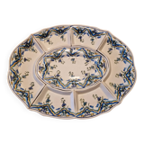 Large 7-piece display dish in Greek earthenware