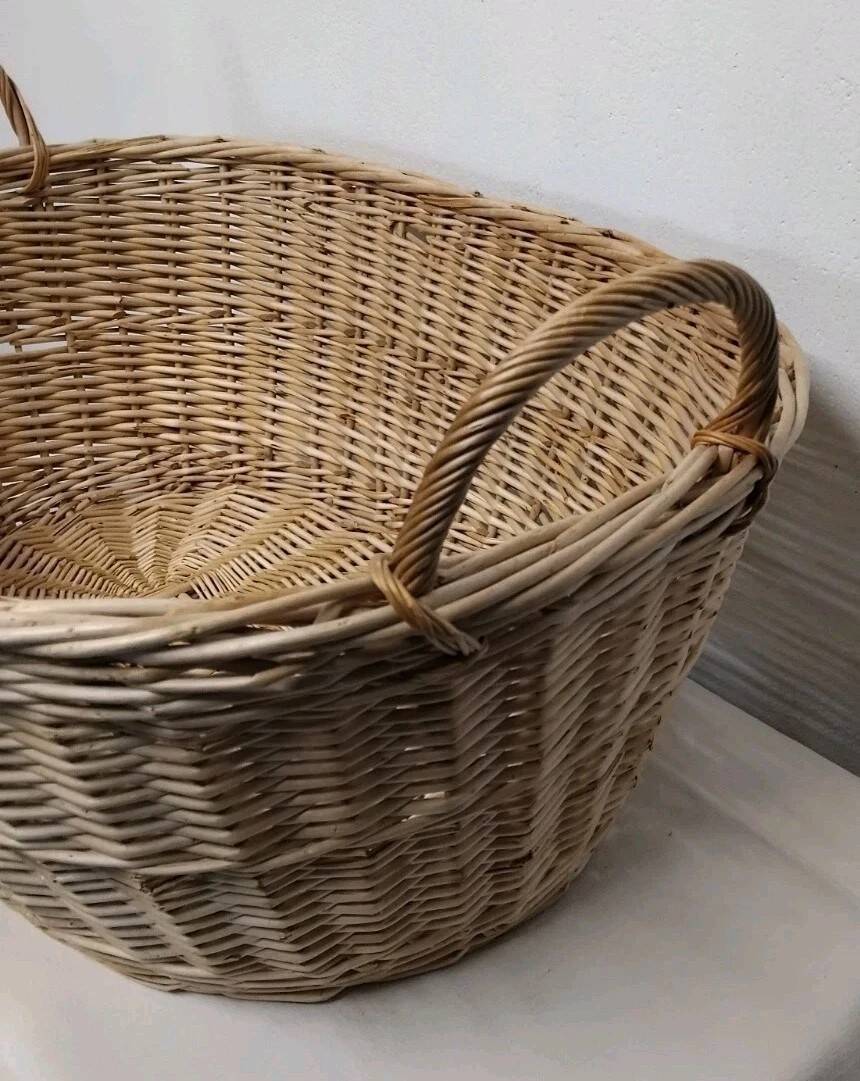 Vintage wicker basket