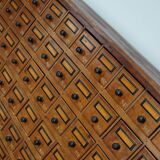 Dutch Industrial Pine Apothecary / Workshop Cabinet, circa 1930s