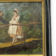 Oil on panel XIXth gallant scene