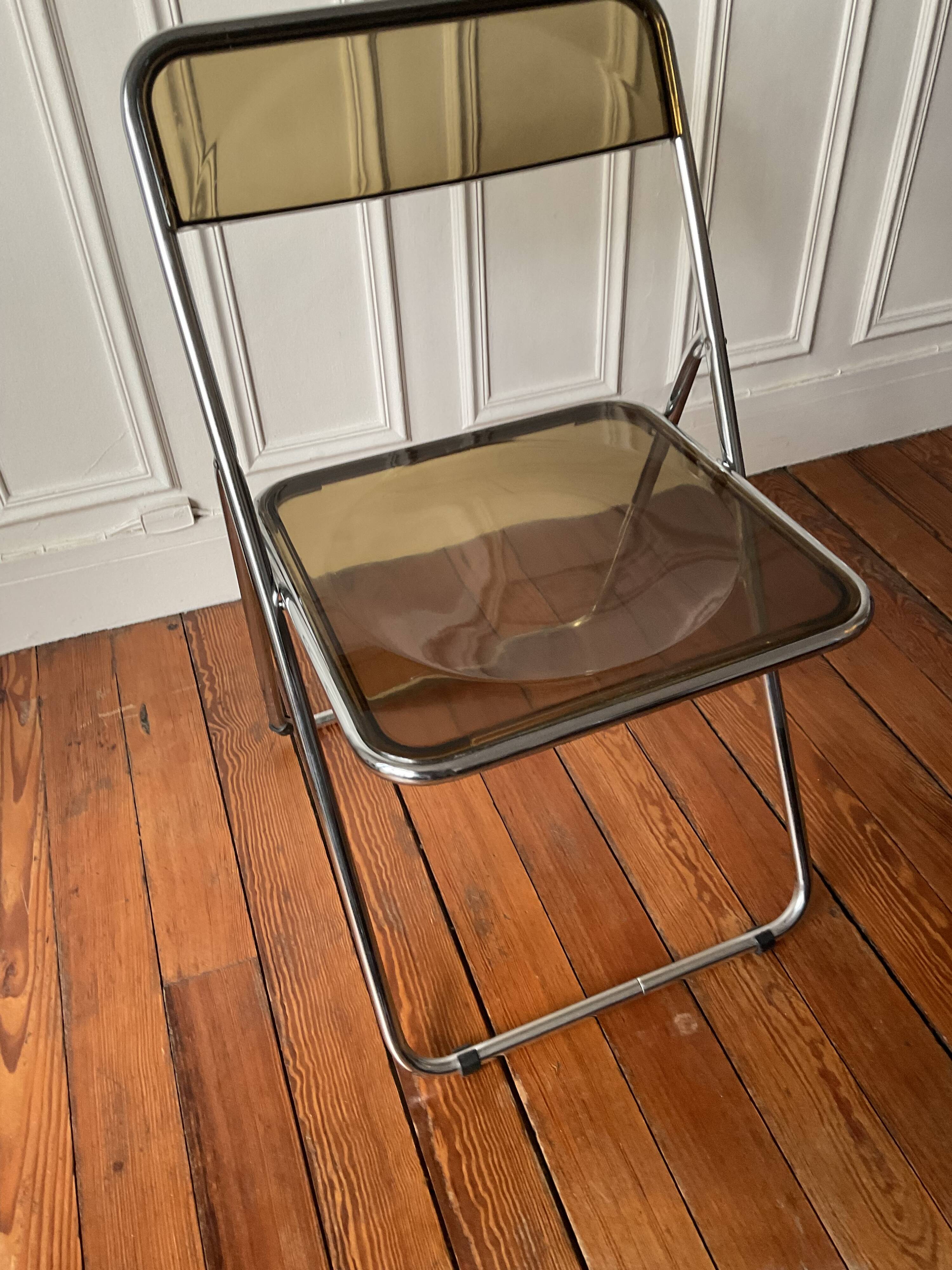 Plexiglass folding chair