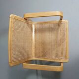 Beech wood and webbing side chair by Olivo Pietro, Italy, 1970s