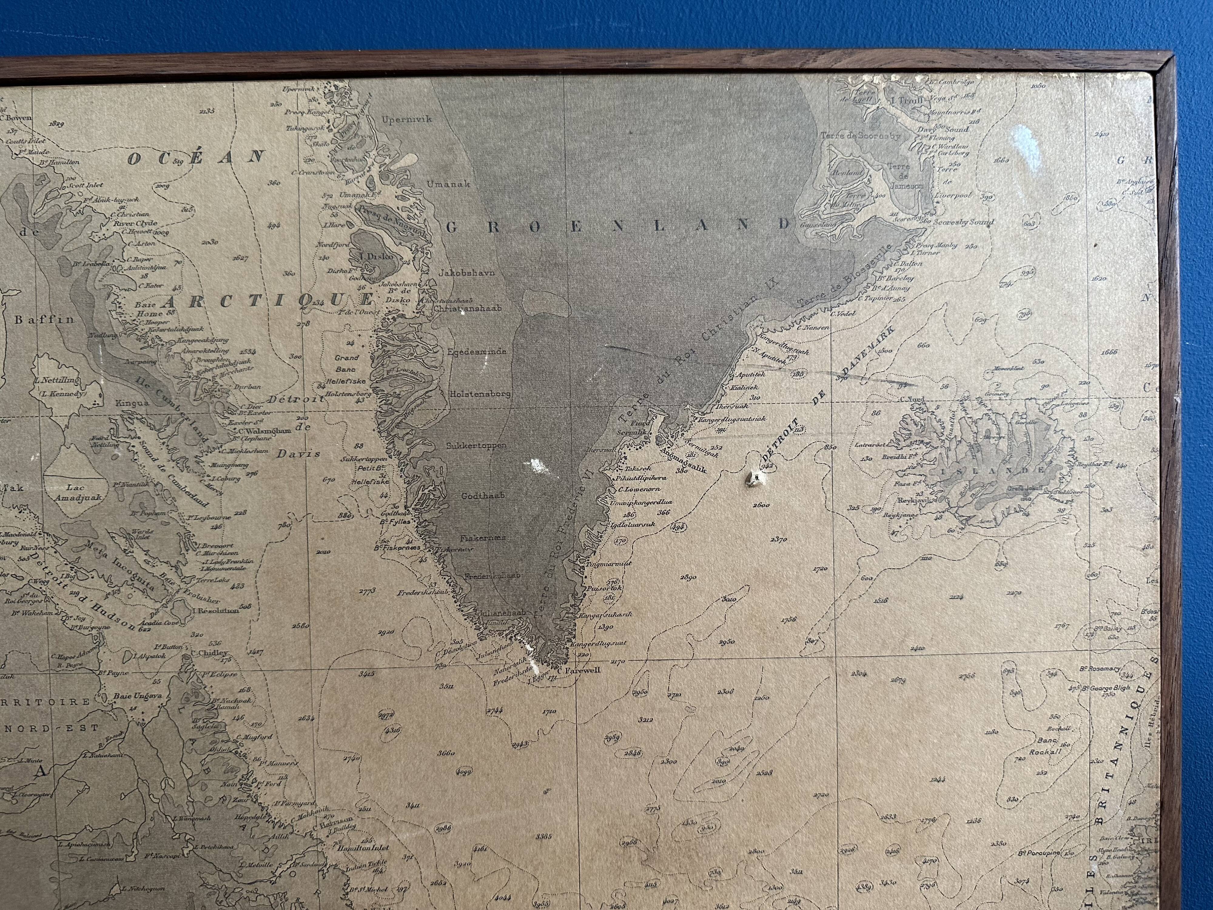 Planisphere of the naval hydrographic service