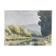 Painting "edge of the ouche" (côte d'or) jean-francois devaliere (1926-2021)