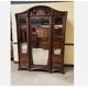Antique Art Nouveau wardrobe, linen cupboard