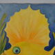 Oil on canvas sunfish