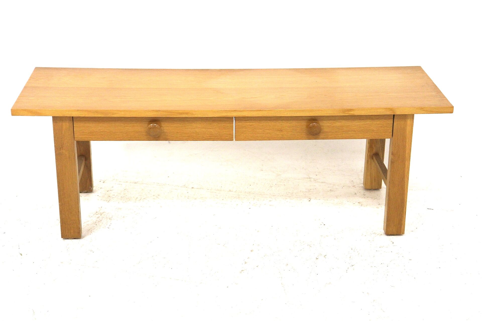 Minimalist oak bench, Sweden, 1960