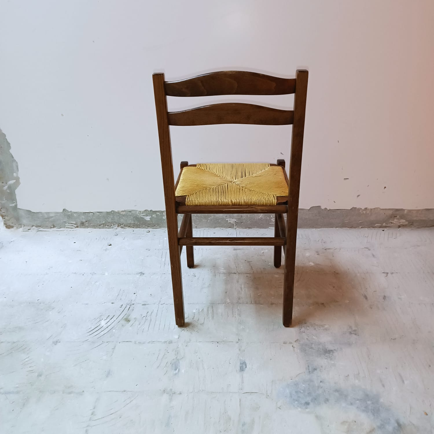 Set of 3 wooden dining chairs