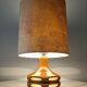 Glazed ceramic lamp from the 60s/70s West Germany