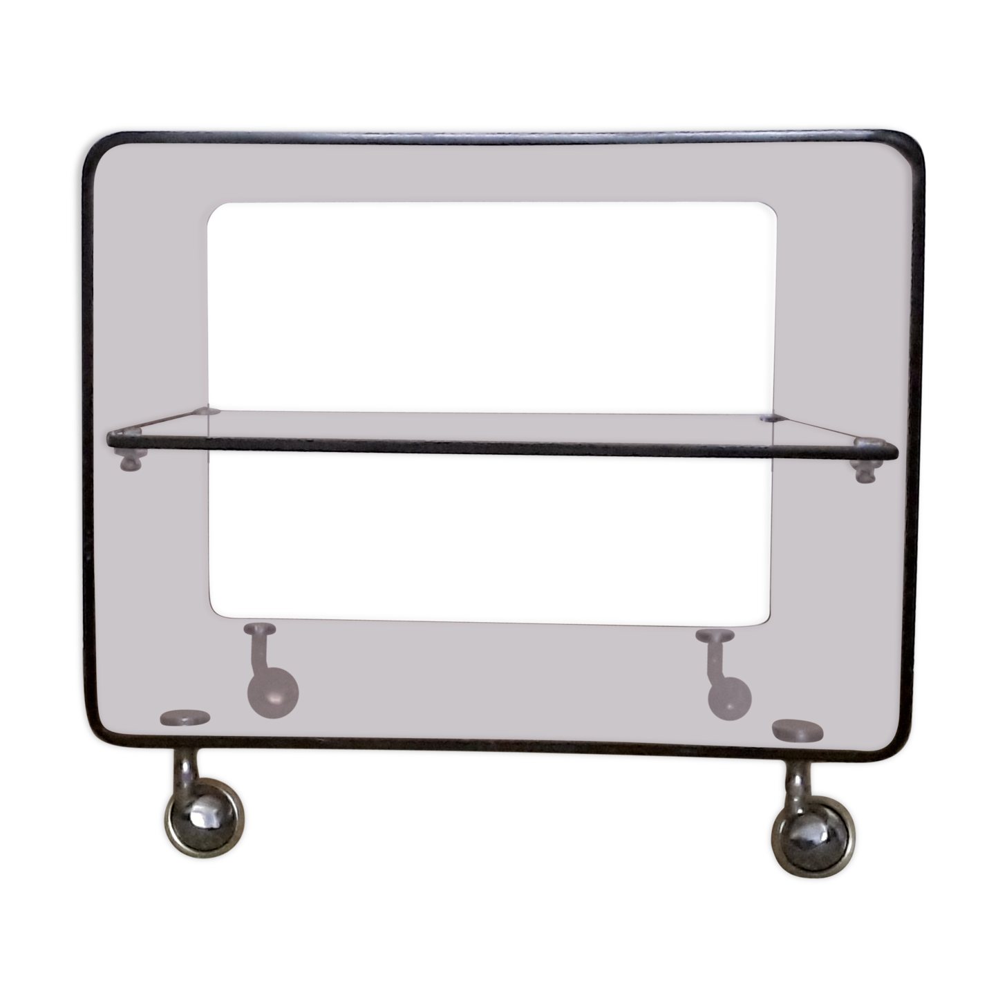 Plexiglas 1970s bedside