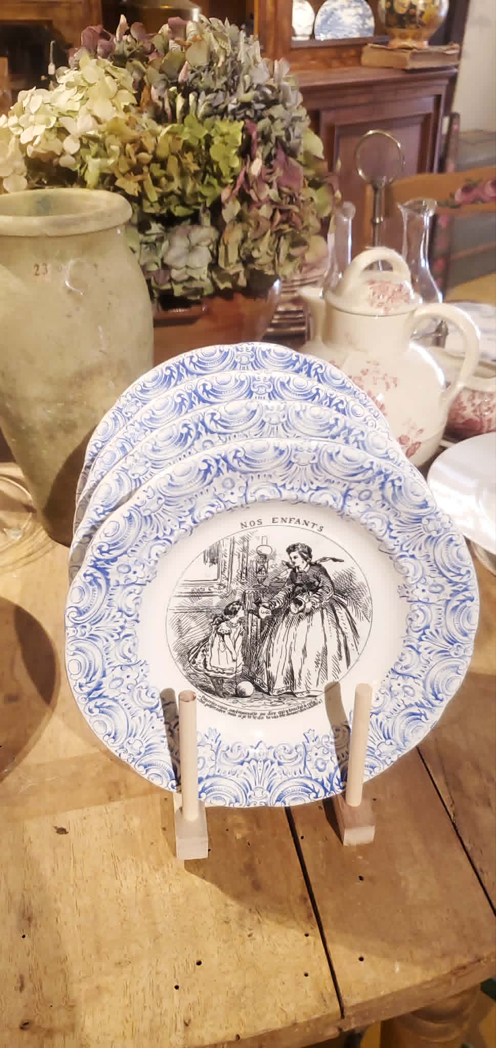 Talking plates from Gien "Our children"