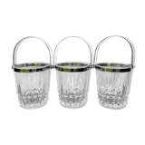 Vintage crystal ice cube buckets