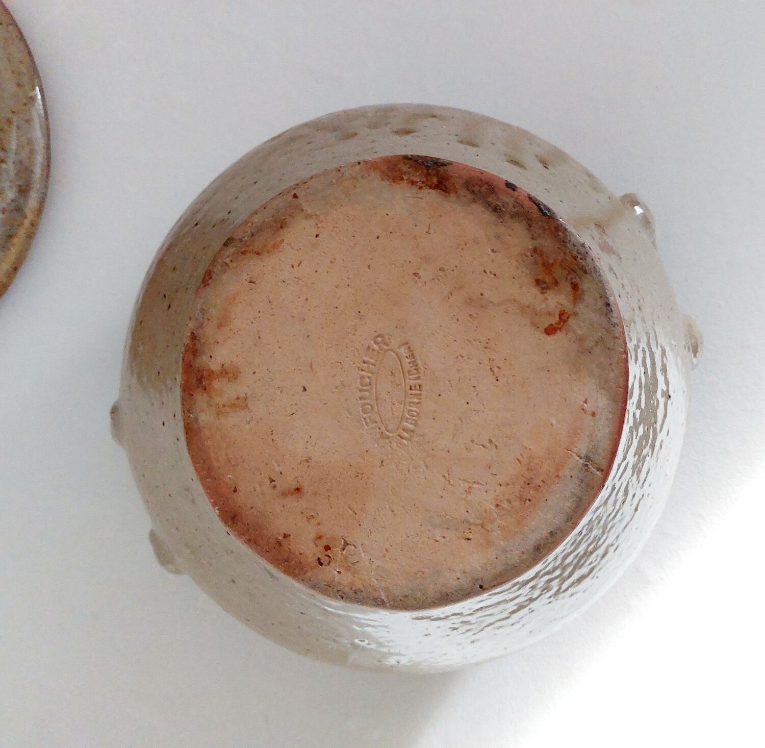 Small glazed stoneware tureen