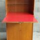 Bar work French formica red-pink and oak circa 40 Francisque Chaleyssin