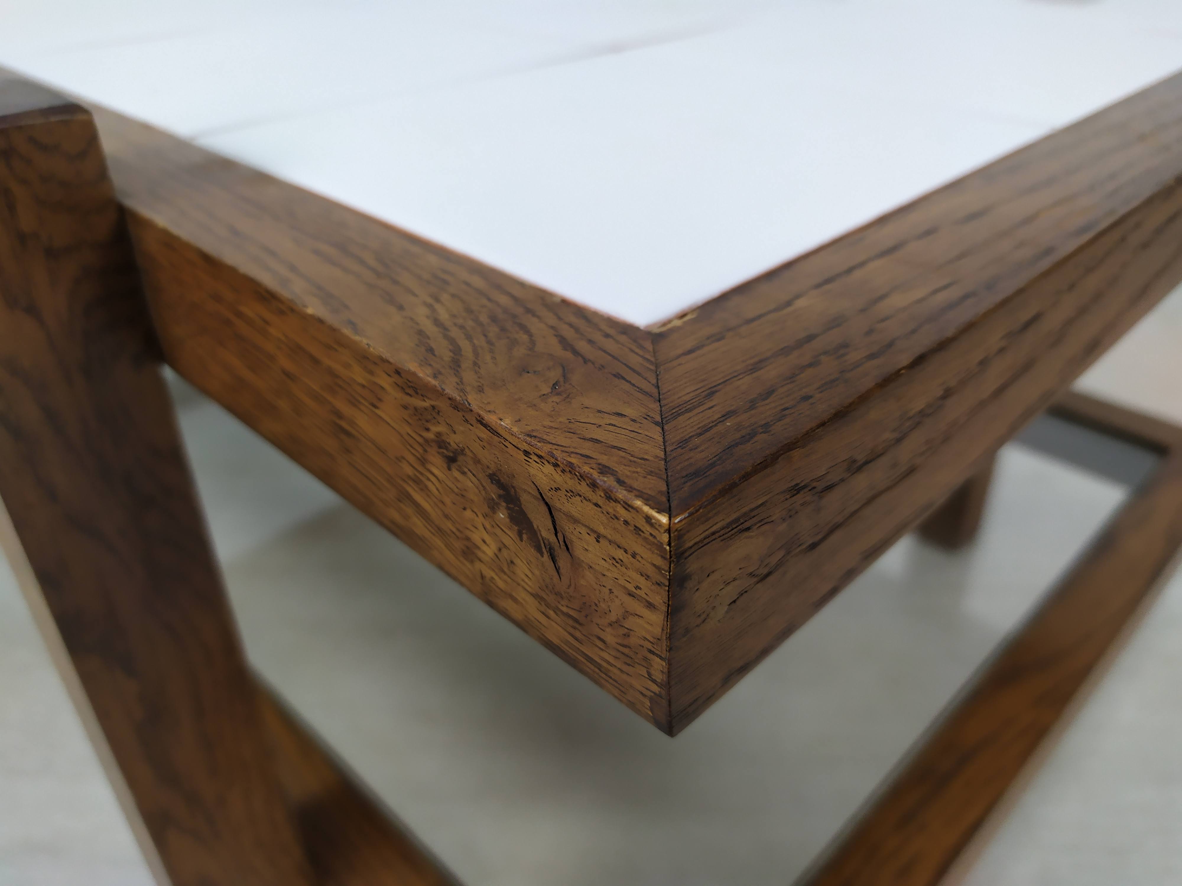 Vintage coffee table double trays