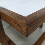 Vintage coffee table double trays