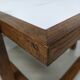 Table basse vintage double plateaux