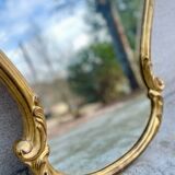 Vintage Louis XV style gilded wood mirror Baroque mirror
