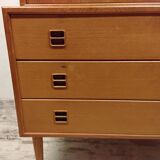 Scandinavian bookcase, chest of drawers