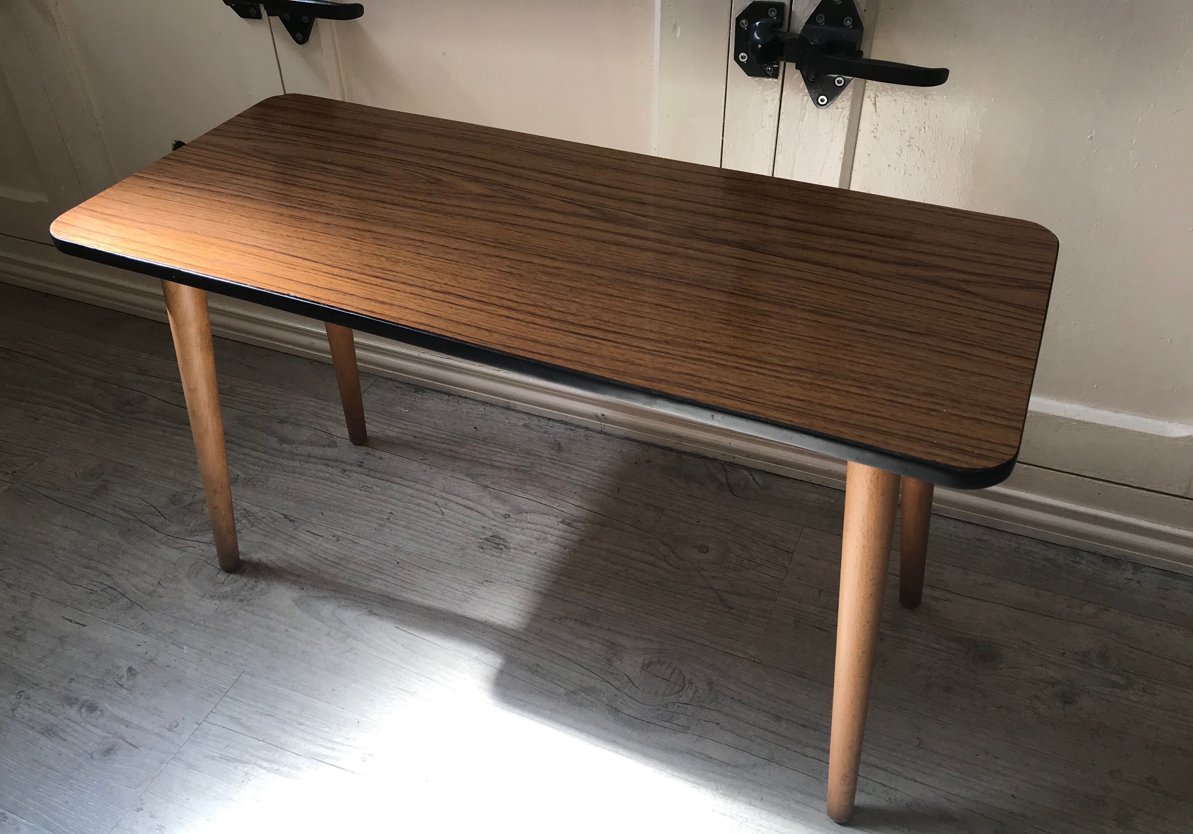Vintage side coffee table in formica