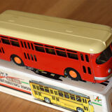 2th century painted sheet metal bus