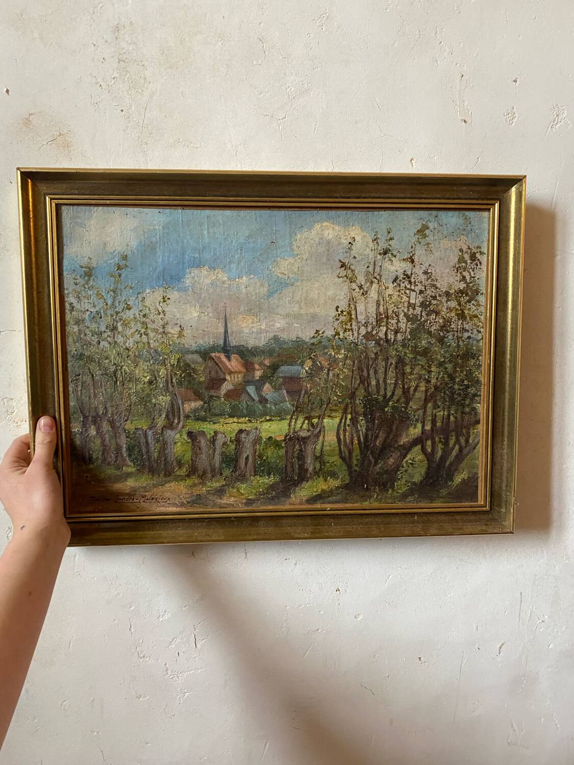 Tableau campagne ancien
