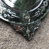 Venetian mirror circa 1900, 79x41 cm