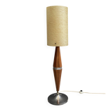 Rare Wood floor lamp with contra diabolo base 1960s