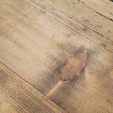 Old rustic farm table made in 1900s in oak - 1m22