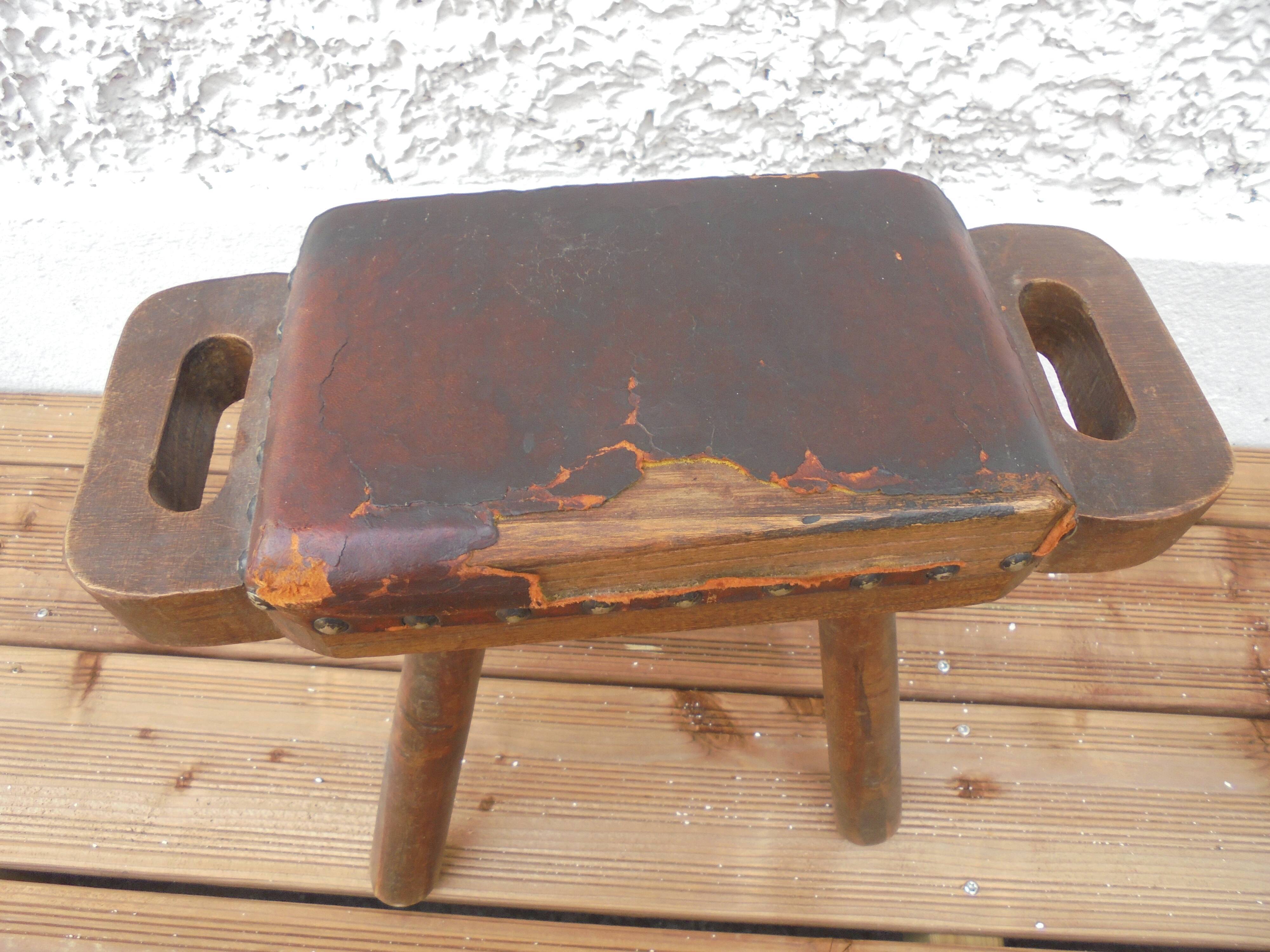 Old wooden stool