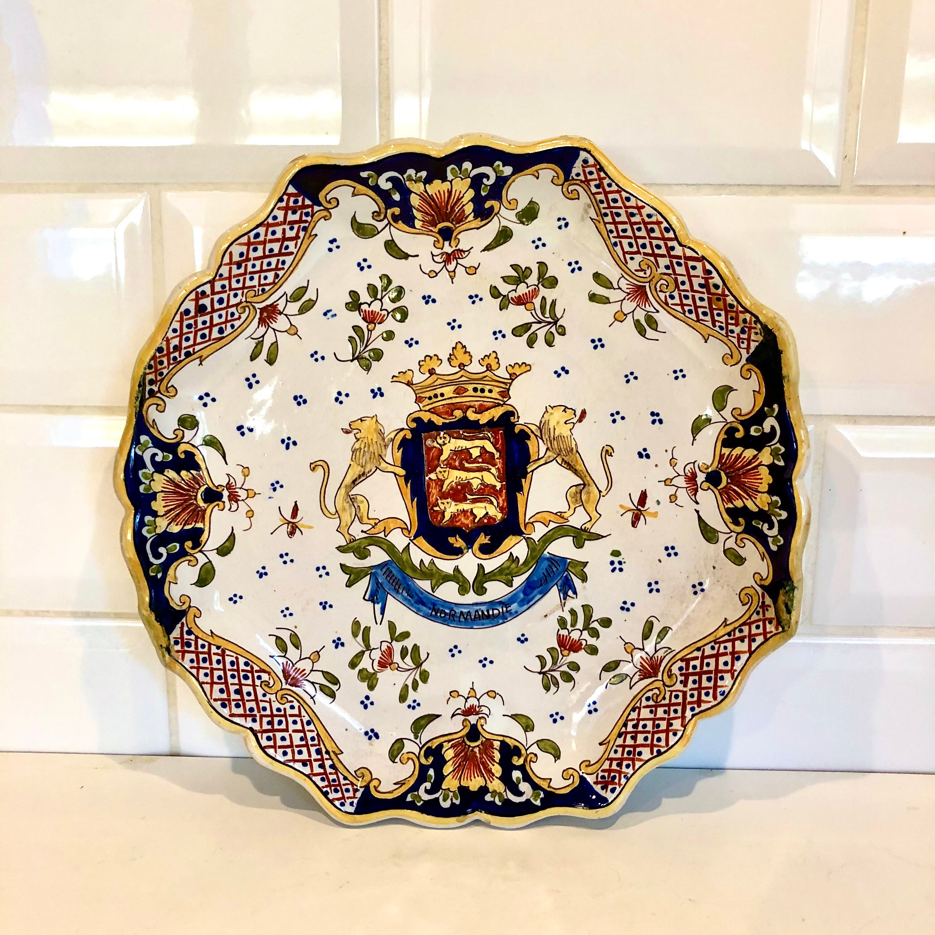 Rouen Dish - early 20th