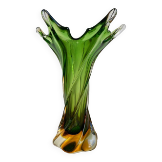 Vase murano torsadé