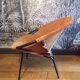 Suede circle armchair by Lusch & Co