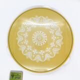 Plat de gâteau moderniste jaune Allemagne, années 60