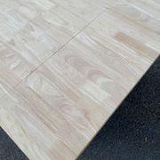 Extendable farmhouse table with renovated solid wood flaps 140-200cm