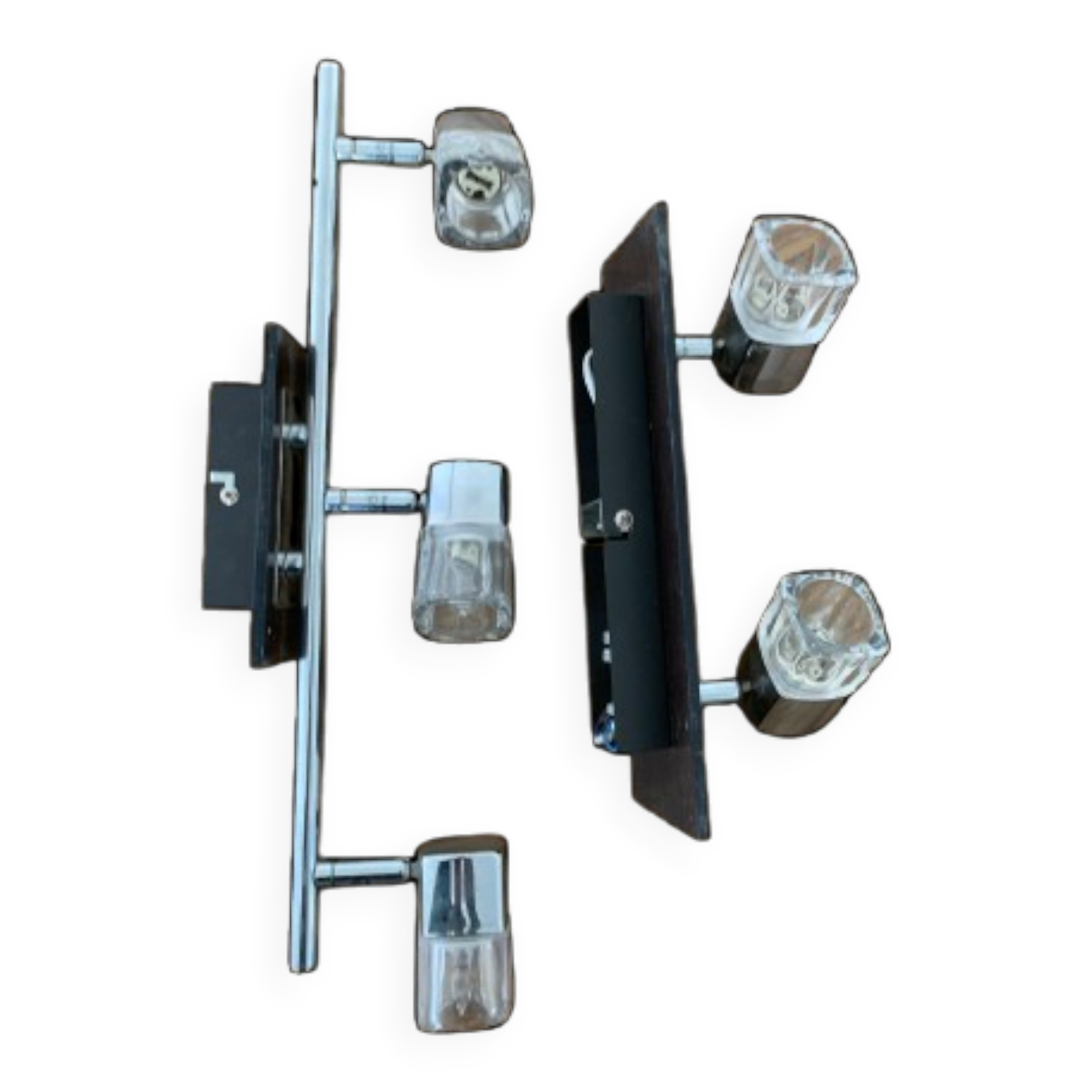 Spotlight island fixture set – wall light with 2 spots + bar with 3 spots