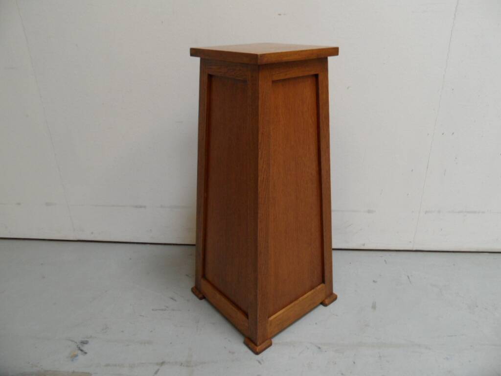 Table d'appoint console vintage en chêne 1930