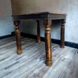 Vintage brutalist square table