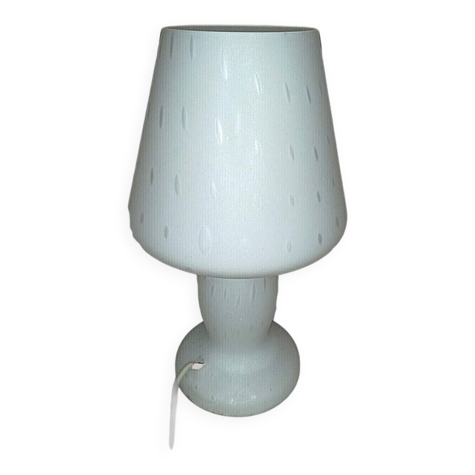 Vintage Murano Opaline Mushroom Lamp with Tinsel Diffuser? Table Mushroom